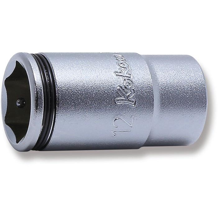 Ko-ken 2350X-12 1/4 Sq. Dr. Socket 12mm Nut Grip Length 32mm