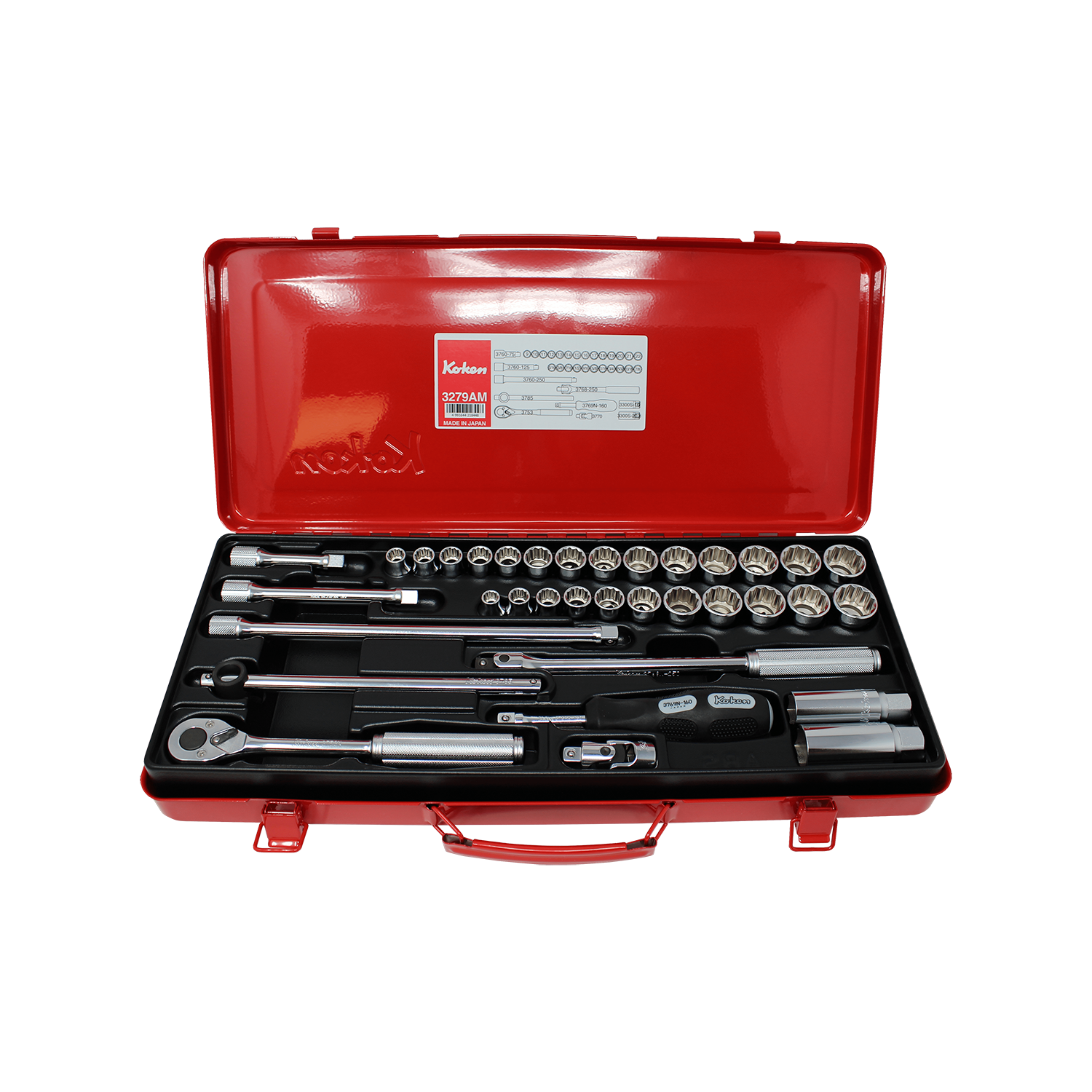 Ko-ken 3279AM 3/8 Sq. Dr. Socket set 12 point 35 pieces