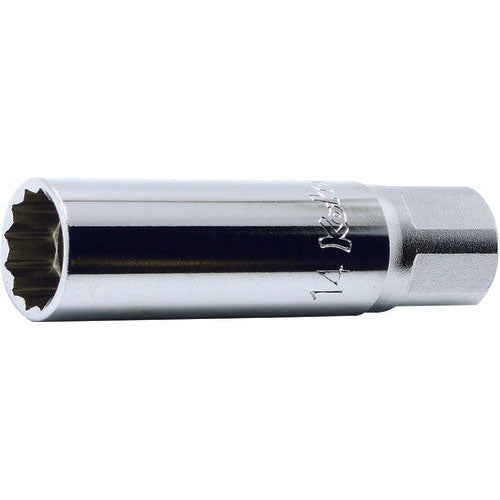 Ko-ken 3305P-14 3/8 Sq. Dr. Spark Plug Socket 14mm 12 point Length 70mm Magnet