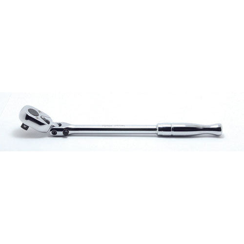 Ko-ken 3774PL 3/8 Sq. Dr. Ratchet Handle 24 teeth Locking Flexible Head Length 265mm Polished Handle