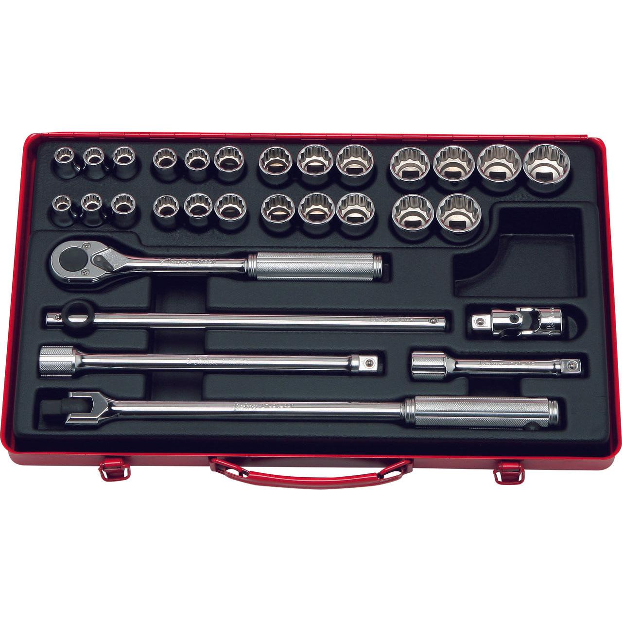 Ko-ken 4273AM 1/2 Sq. Dr. Socket set 12 point 30 pieces Online now