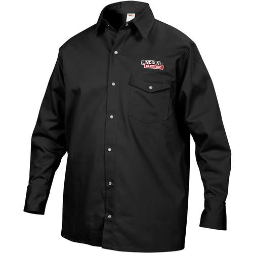Lincoln Electric LE01KH809L Shirt – Lrg Black Flame Retardant Welding KH809L