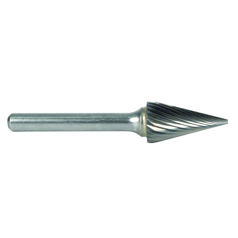 M A Ford FP6047250020 1/4 EdgeHog Conical Carbide Bur SM-1 Standard2" Shk Lgth