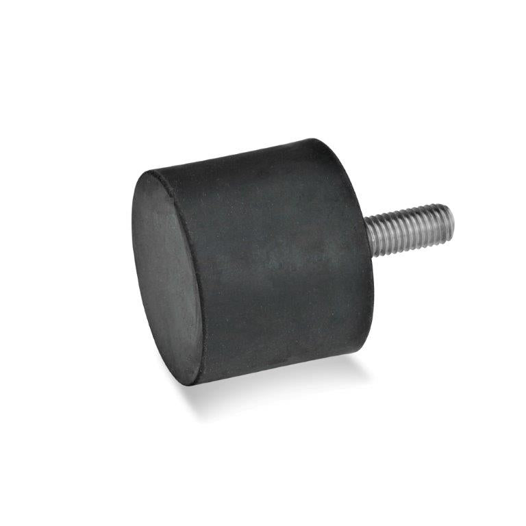 JW WINCO GN452-40-20-M8-S-55 RUBBER BUMPER STAINLESS, THREADED STUD