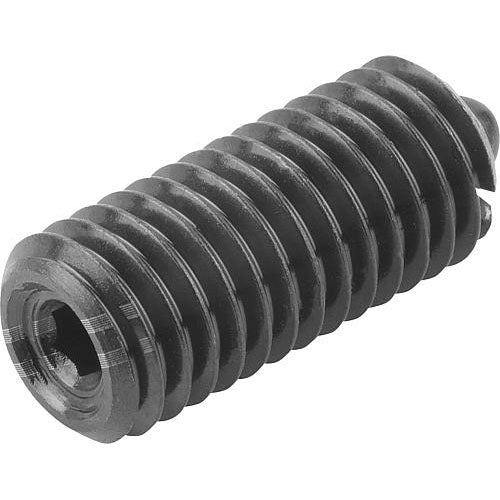 KIPP K0317.2A6 SPRING PLUNGER INTENSIFIED SPRING FORCE D=5/8-11 L=32, STEEL, COMP:PIN STEEL, PU=10 on Sale