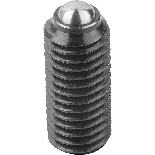 KIPP K0315.2A2 SPRING PLUNGER INTENSIFIED SPRING FORCE D=1/4-20 L=15, STEEL, COMP:BALL STEEL Discount