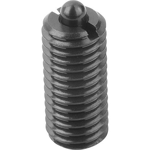 KIPP K0317.104 SPRING PLUNGER LIGHT SPRING FORCE D=M04 L=15, STEEL, COMP:PIN STEEL, PU=25