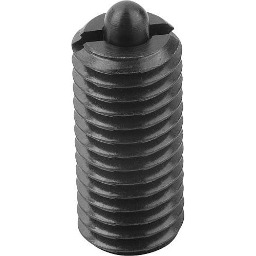 KIPP K0317.2A2 SPRING PLUNGER INTENSIFIED SPRING FORCE D=1/4-20 L=20, STEEL, COMP:PIN STEEL