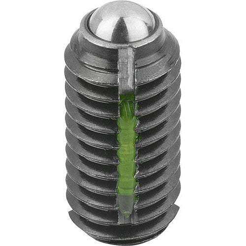 KIPP K0321.05 SPRING PLUNGER STANDARD SPRING FORCE, WITH THREAD LOCK D=M05 L=12, STEEL, COMP:BALL STEEL Discount