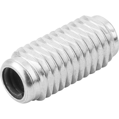 KIPP K0372.2075X12 LATERAL SPRING PLUNGER SPRING FORCE, WITH THREADED SLEEVE WITHOUT THRUST PIN, D=M12 L=11,5, FORM:B, STEEL,