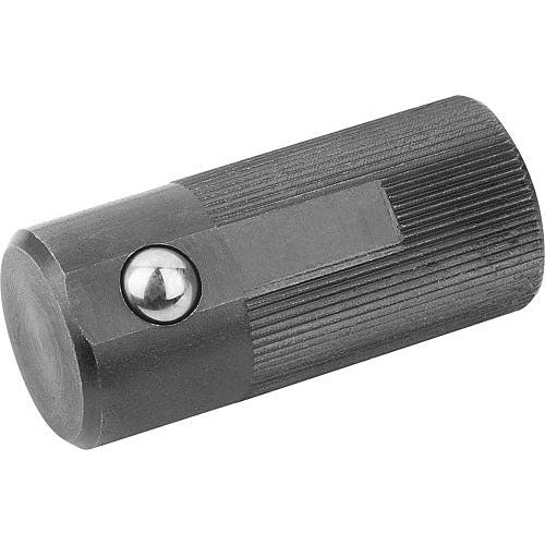 KIPP K0374.616 LATERAL SPRING PLUNGER SPRING FORCE, DOUBLE SIDED, D=16 L=35, FORM:D, FREE-CUTTING STEEL, COMP:STEEL Online Hot Sale