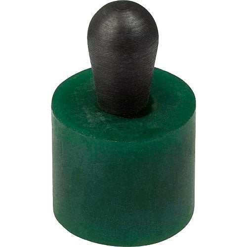 KIPP K1733.301016 LATERAL SPRING PLUNGER INTENSIFIED SPRING FORCE D=16, D2=15,9, L1=16,9, PLASTIC GREEN, COMP:STEEL, L=16, D1=10