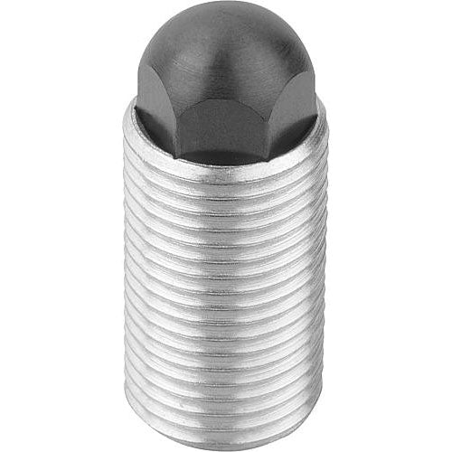 KIPP K0977.2120 SPRING PUSH-PULL PLUNGER SPRING FORCE, WITH ROTATION LOCK D=M20X1,5 L=34, FORM:H, STEEL, COMP:PIN STEEL