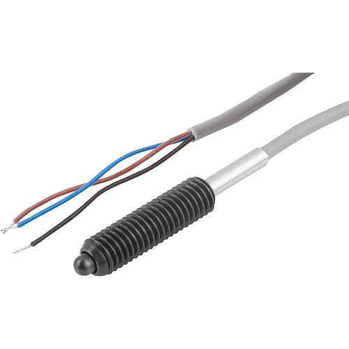 KIPP K0656.5101 SPRING PLUNGER SPRING FORCE, WITH STATUS SENSOR, NORMALLY CLOSED D=M10, L=36, L1=4, STEEL, COMP:PIN STEEL, PU=1
