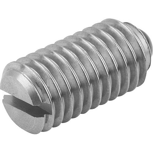 KIPP K0609.10 SPRING PLUNGER SPRING FORCE D=M10 L=19, STAINLESS STEEL, COMP:BALL CERAMIC, PU=10 on Sale