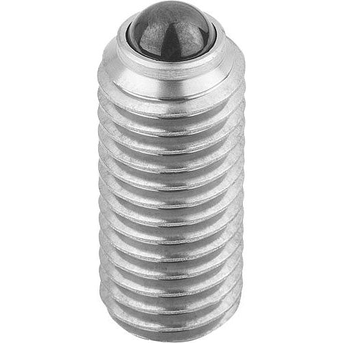 KIPP K0610.12 SPRING PLUNGER, HEXAGON SOCKET, SPRING FORCE, D=M12, L=26, STAINLESS STEEL, COMP:BALL CERAMIC, PU=5