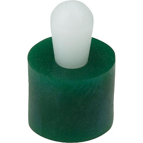 KIPP K1733.320509 LATERAL SPRING PLUNGER INTENSIFIED SPRING FORCE D=10, D2=9,9, L1=7,3, PLASTIC GREEN, COMP:POM, L=9, D1=5