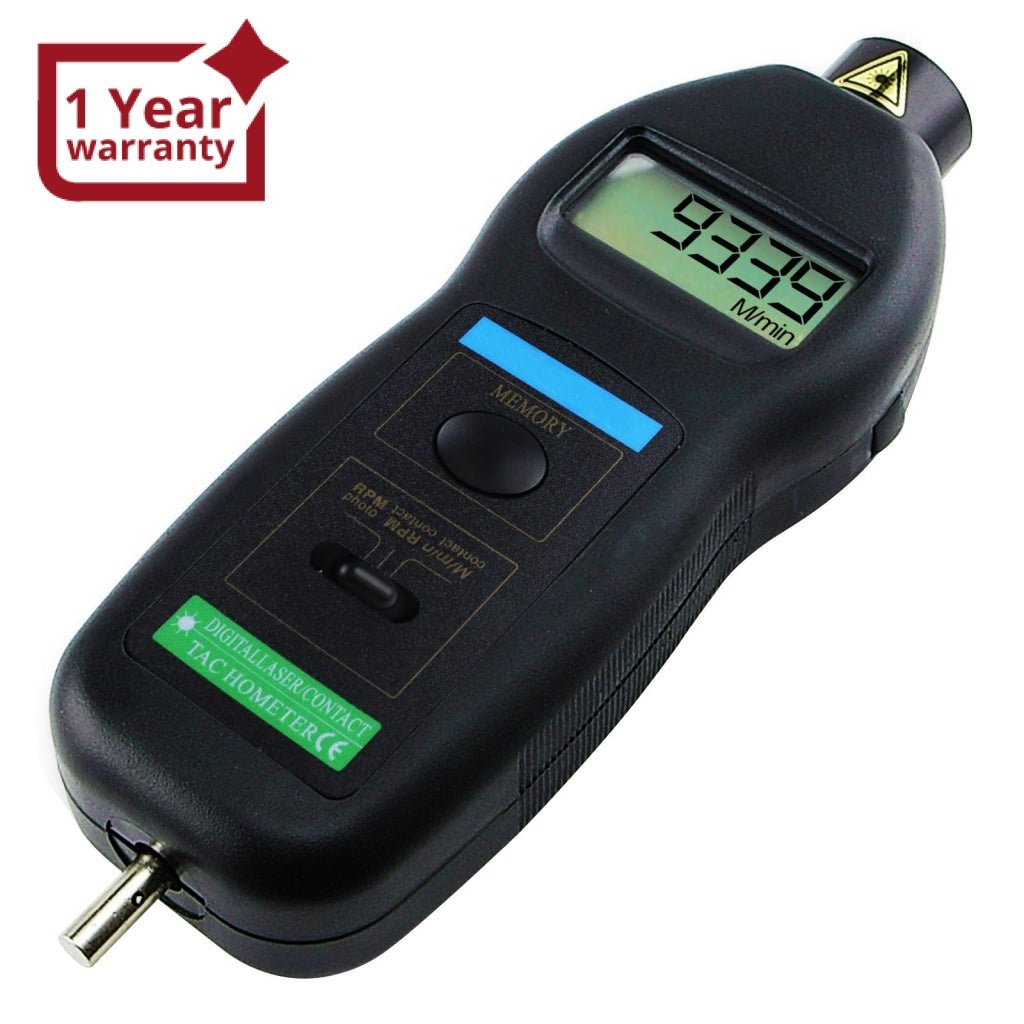 DT-2236C 2in1 Digital Contact and Non-Contact Tachometer Laser / Photo m/min RPM Auto Ranging
