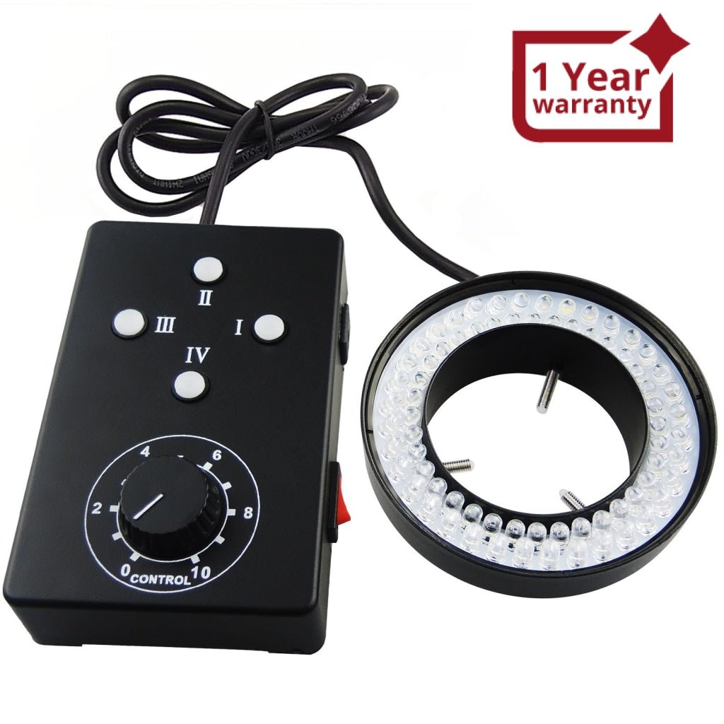 HS-72 Ring Light 62mm 72 LED Microscope Camera Illuminator Flash Lens