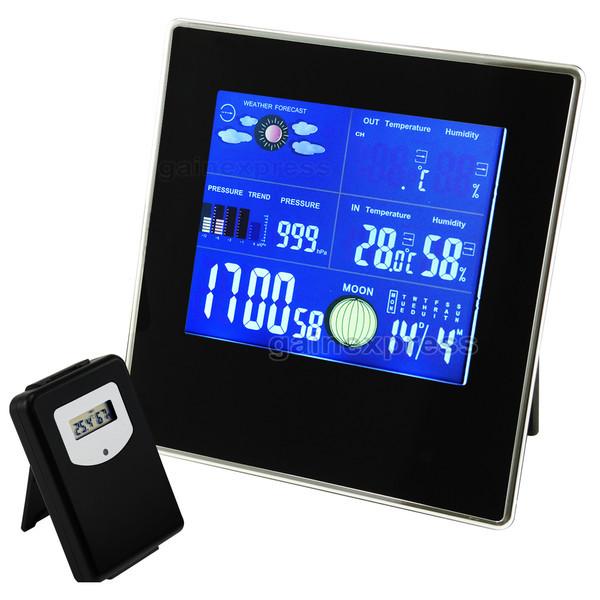 S08S620PV_1S Indoor/Outdoor Wireless Weather Station Temperature Humidity RH Air Pressure RCC DCF with Bar Chart 110V / 220V Online