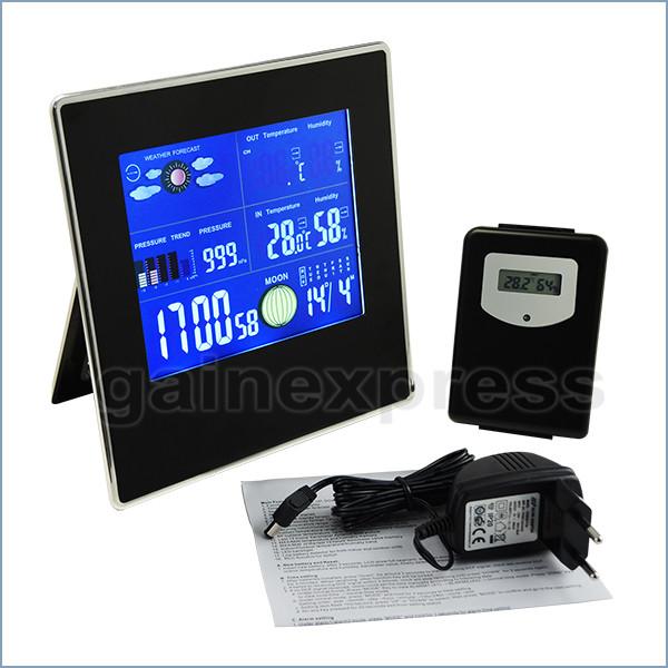 S08S620PV_1S Indoor/Outdoor Wireless Weather Station Temperature Humidity RH Air Pressure RCC DCF with Bar Chart 110V / 220V Online