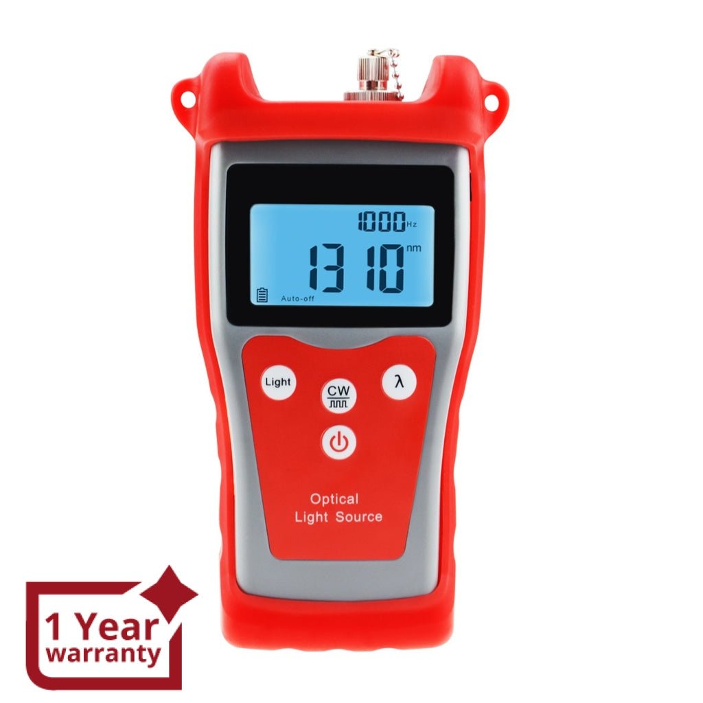 NF-902 Fiber Optical Light Source for Power Meter Handheld with 1310/ 1550nm Wavelength FC/ ST/ SC Interchangeable Interfaces