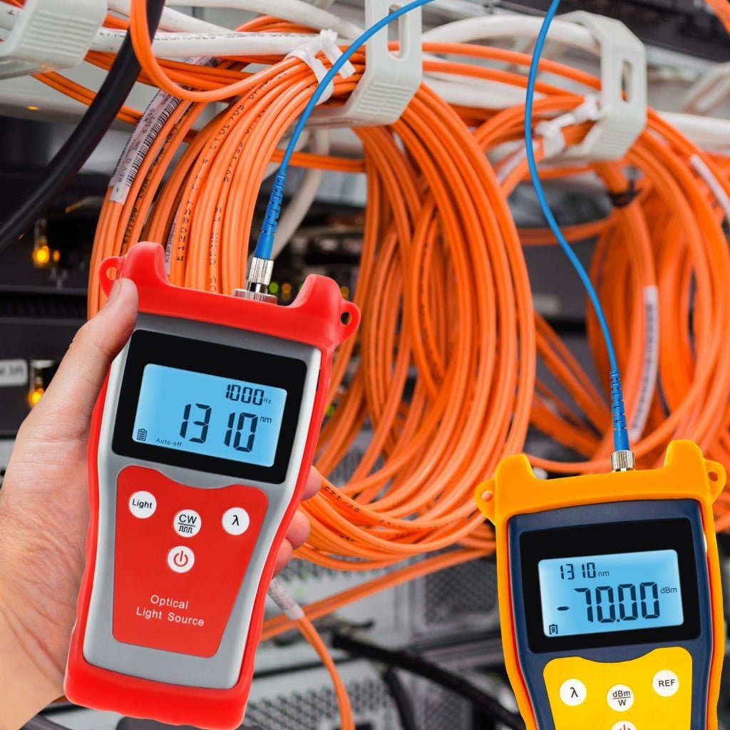 NF-902 Fiber Optical Light Source for Power Meter Handheld with 1310/ 1550nm Wavelength FC/ ST/ SC Interchangeable Interfaces