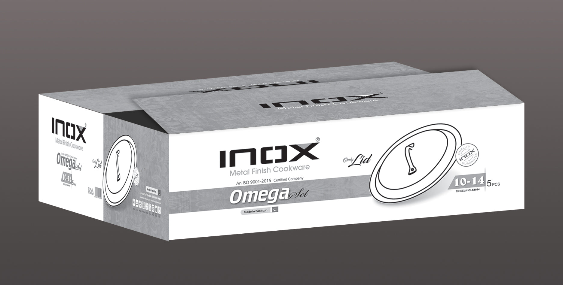 Inox Metal Finished Cookware Omega Set Supply