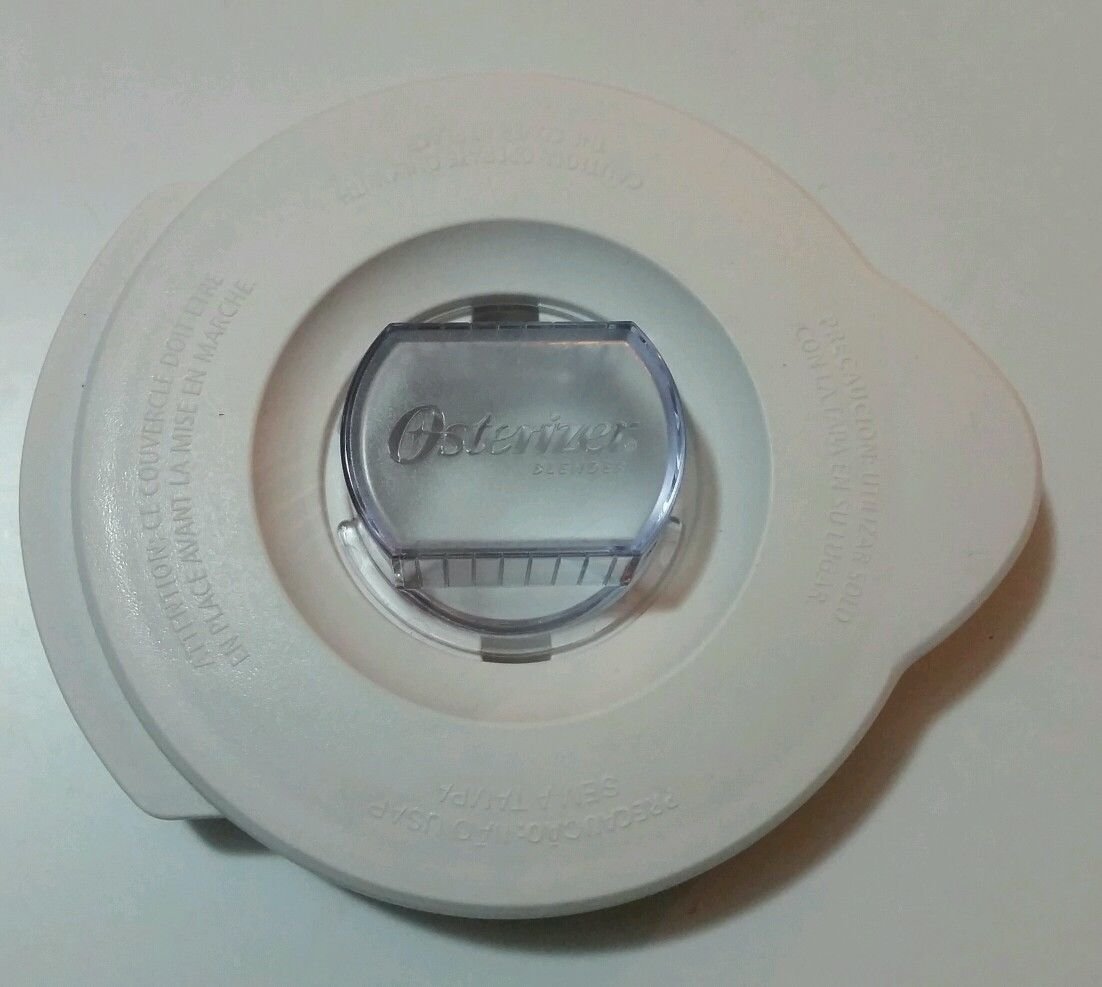 Oster BLSTAL-W00-11 Round Blender Jar Lid w/ Cap, White Hot on Sale