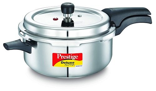 Prestige Svachh Deluxe Alpha 5 Liter Stainless Steel Deep Pressure Pan Online Sale