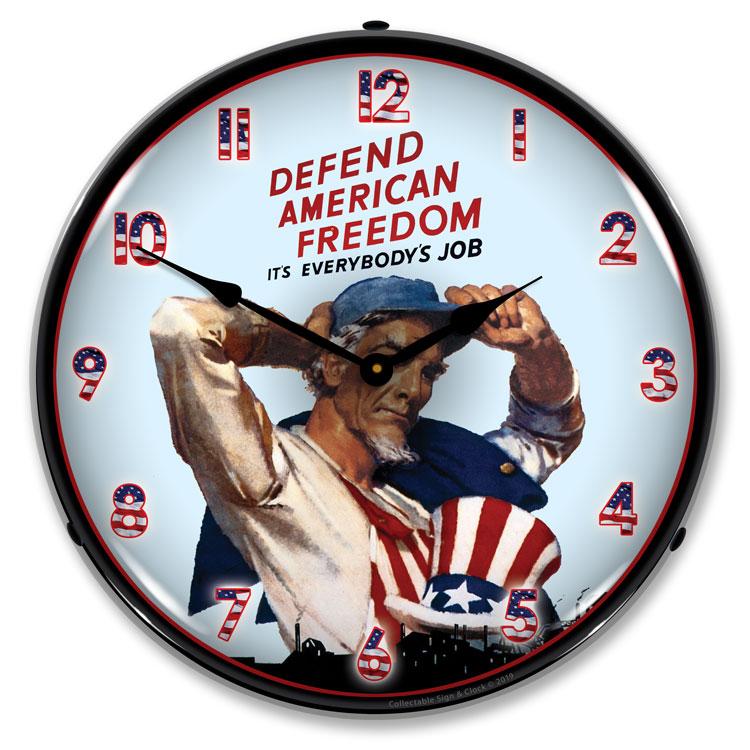 Collectable Sign and Clock – American Freedom Clock