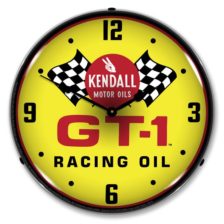 Collectable Sign and Clock – Kendall GT-1 Racing Oil Clock