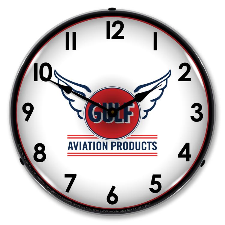 Collectable Sign and Clock – Gulf Avaition Clock
