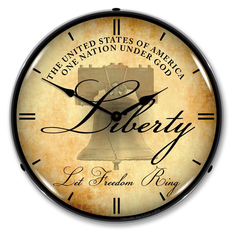 Collectable Sign and Clock – Liberty Bell Clock