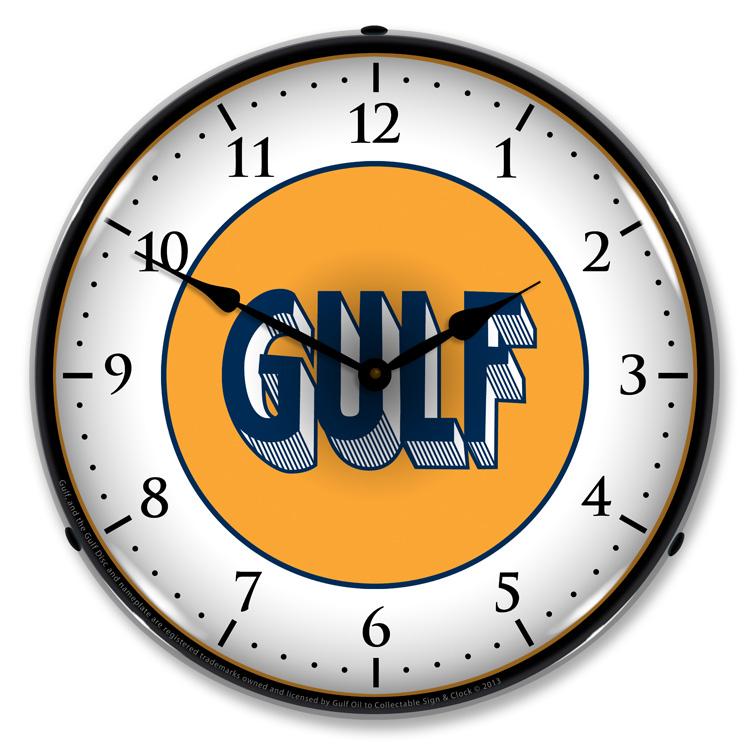 Collectable Sign and Clock – Gulf 1920 Clock Fashion