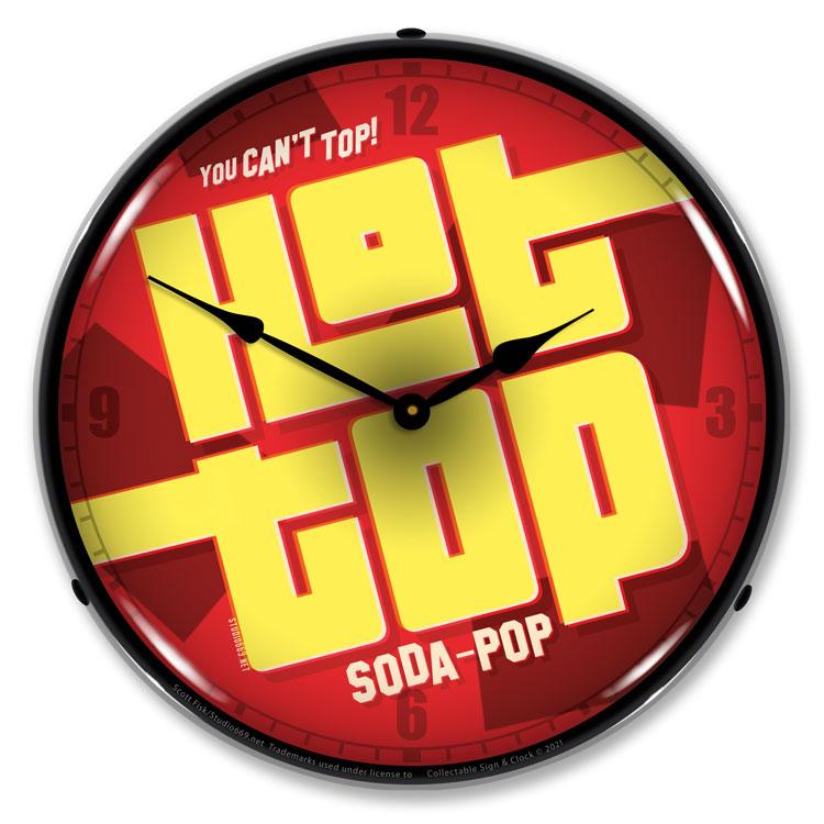 Collectable Sign and Clock – Hot Top Soda Clock