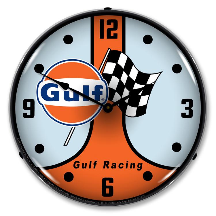 Collectable Sign and Clock – Gulf Racing GT40 Clock