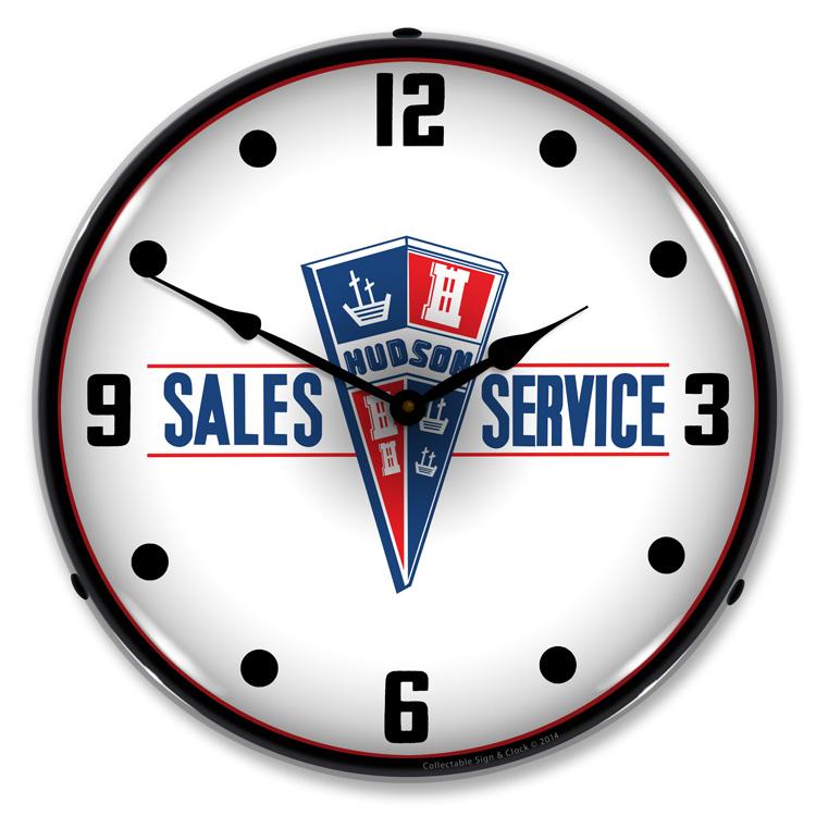 Collectable Sign and Clock – Hudson Sales and Service Clock Sale