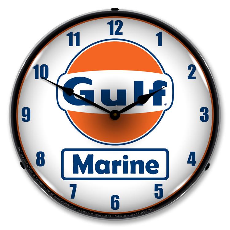 Collectable Sign and Clock – Gulf Marine Clock