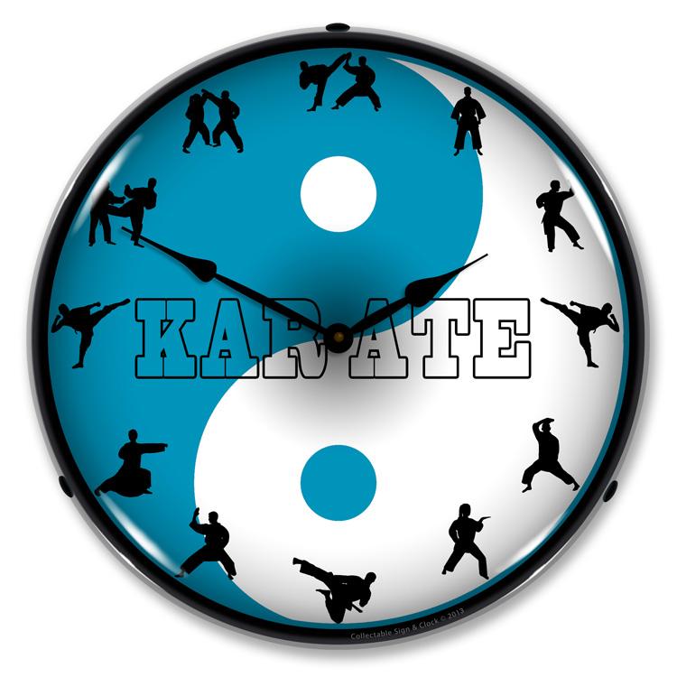 Collectable Sign and Clock – Karate Clock
