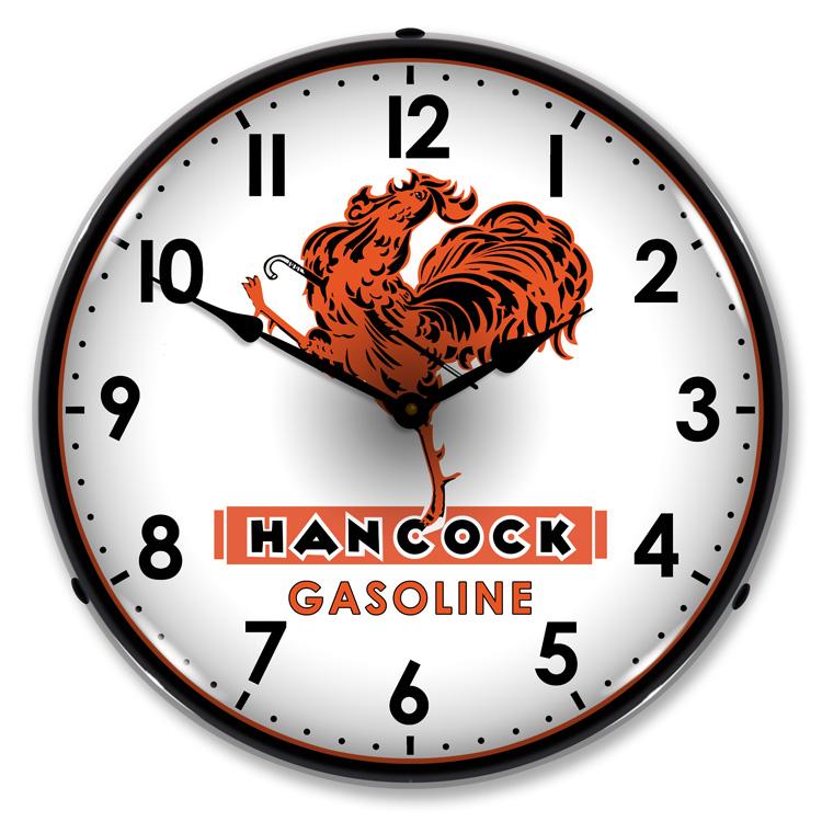 Collectable Sign and Clock – Hancock Gas Clock