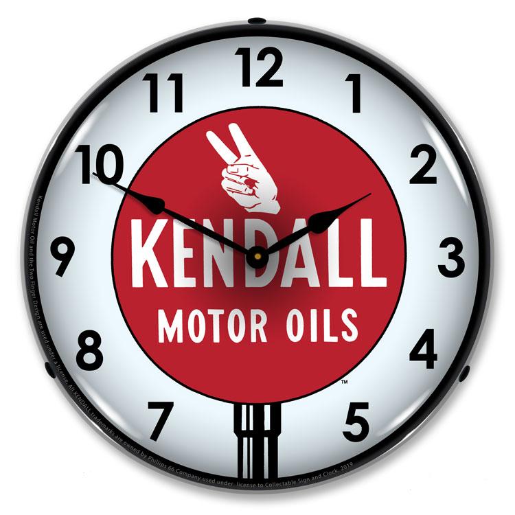 Collectable Sign and Clock – Kendall Motor Oil 3 Clock Online now