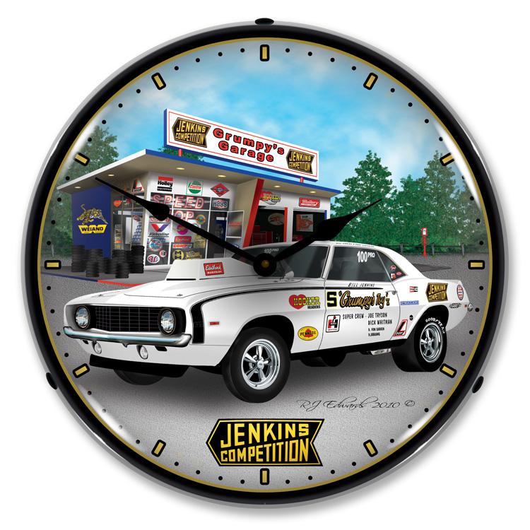 Collectable Sign and Clock – Jenkins 1969 Camaro Clock
