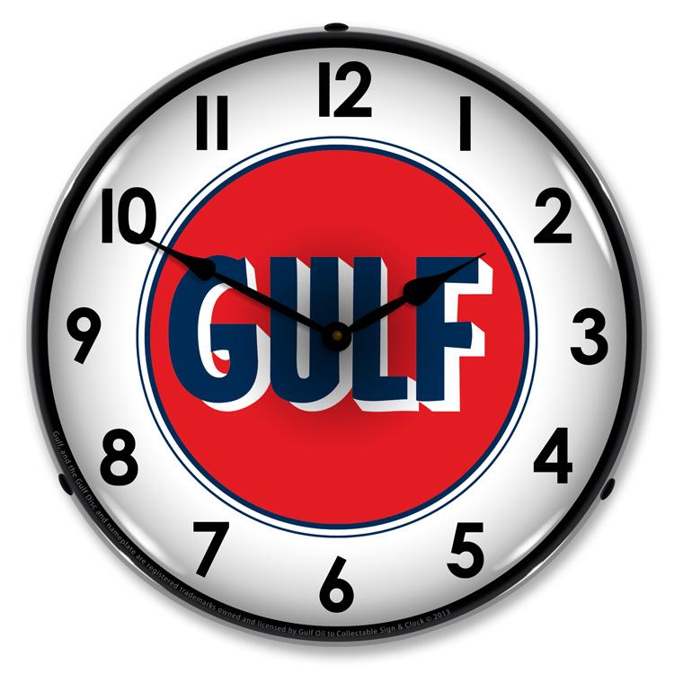 Collectable Sign and Clock – Gulf 1960 Clock