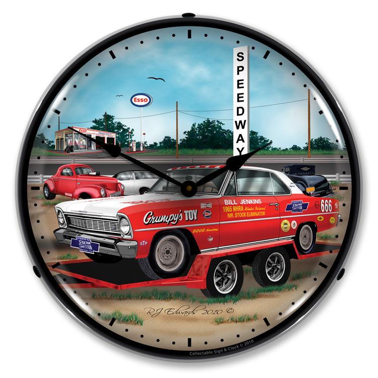 Collectable Sign and Clock – Jenkins 1966 Nova Clock