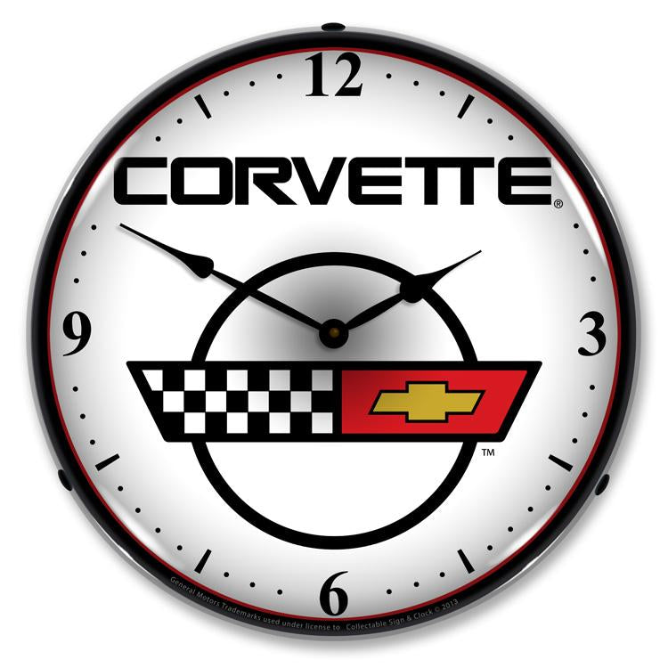 Collectable Sign and Clock – C4 Corvette 2 Clock Discount