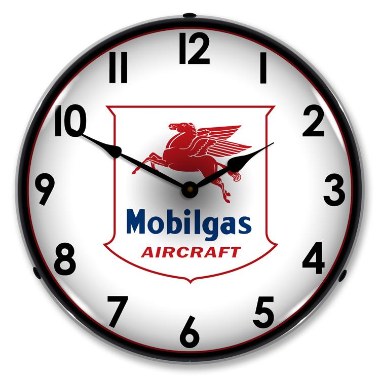 Collectable Sign and Clock – Mobilgas Aircraft Clock