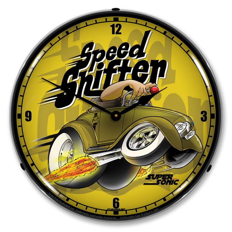 Collectable Sign and Clock – Speed Shifter Clock