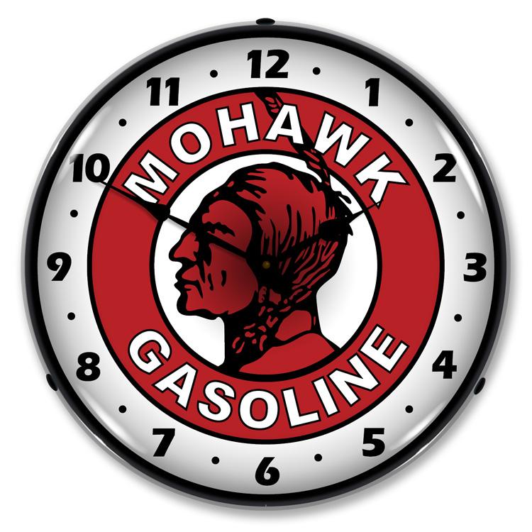 Collectable Sign and Clock – Mohawk Gasoline Clock