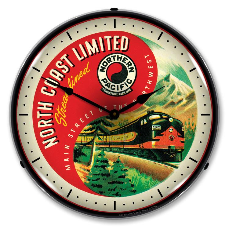 Collectable Sign and Clock – Northern Pacific Clock